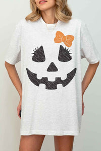 HALLOWEEN CUTE JACK OVERSIZED GRAPHIC TEE