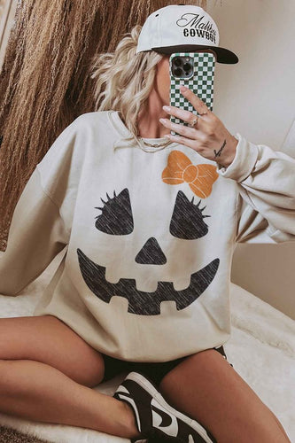 HALLOWEEN CUTE JACK OVERSIZED SWEATSHIRT